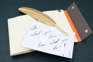 Kalligraphie DIY quote card