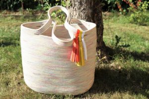Sommertasche aus Seilen