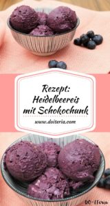Heidelbeer-Schokochunk-Eis