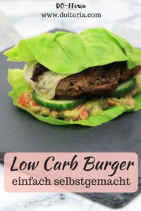 Low Carb Burger Grafik