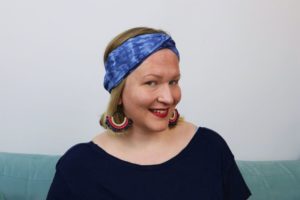 DIY einfärbiges Batik Haarband
