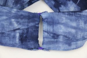 DIY einfärbiges Batik Haarband making-of Anleitung