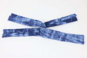 DIY einfärbiges Batik Haarband making-of Nähanleitung